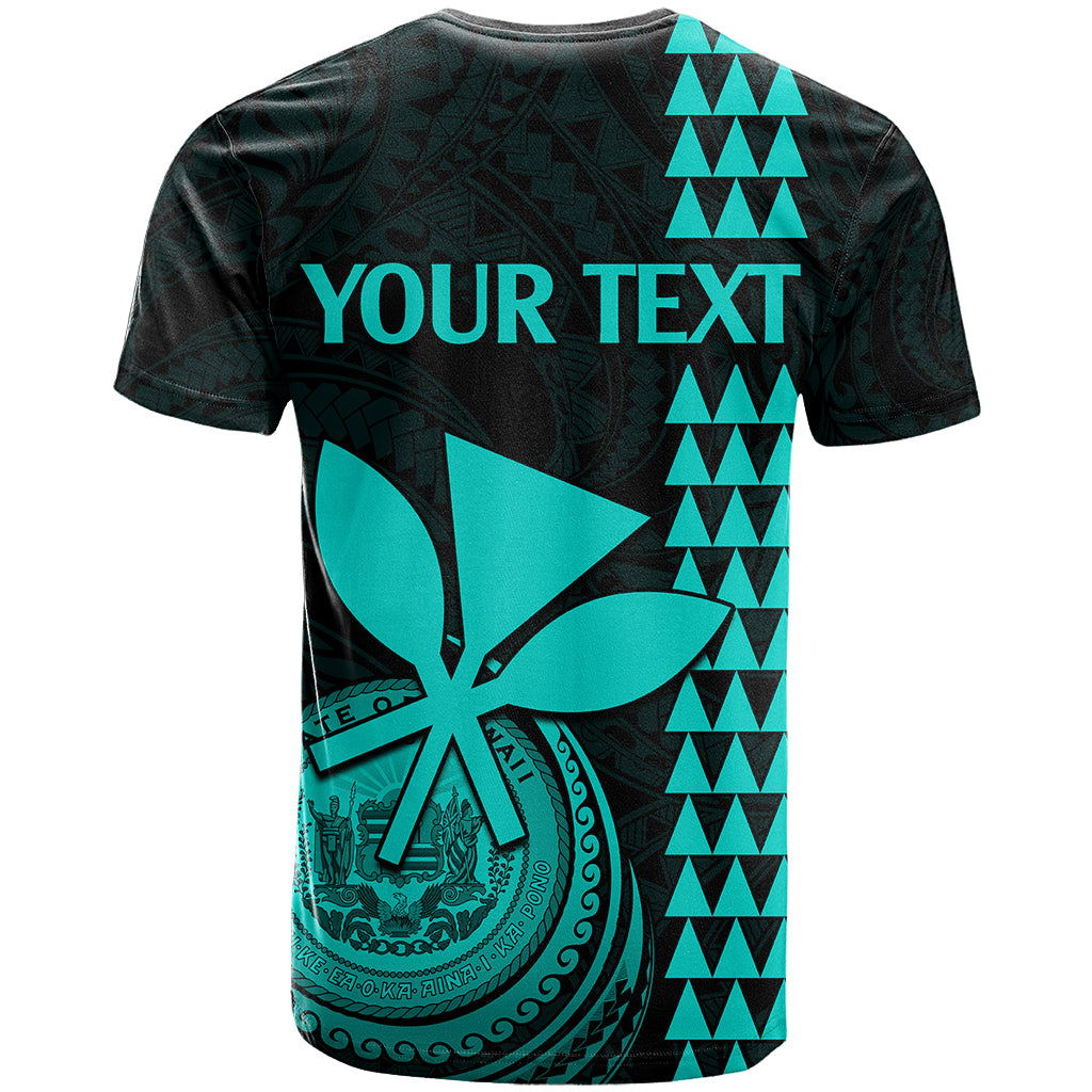 Custom Hawaii T Shirt King Kamehameha - Turquoise - Wonder Print Shop