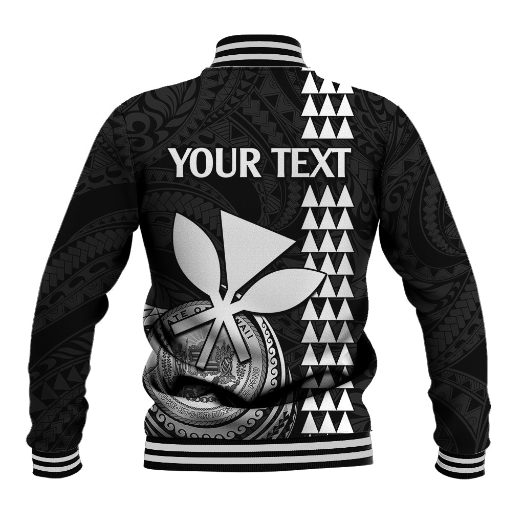 Custom Hawaii Baseball Jacket King Kamehameha - White LT9 - Wonder Print Shop
