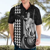 Custom Hawaii Hawaiian Shirt King Kamehameha - White - Wonder Print Shop