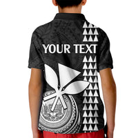 Custom Hawaii Kid Polo Shirt King Kamehameha - White - Wonder Print Shop