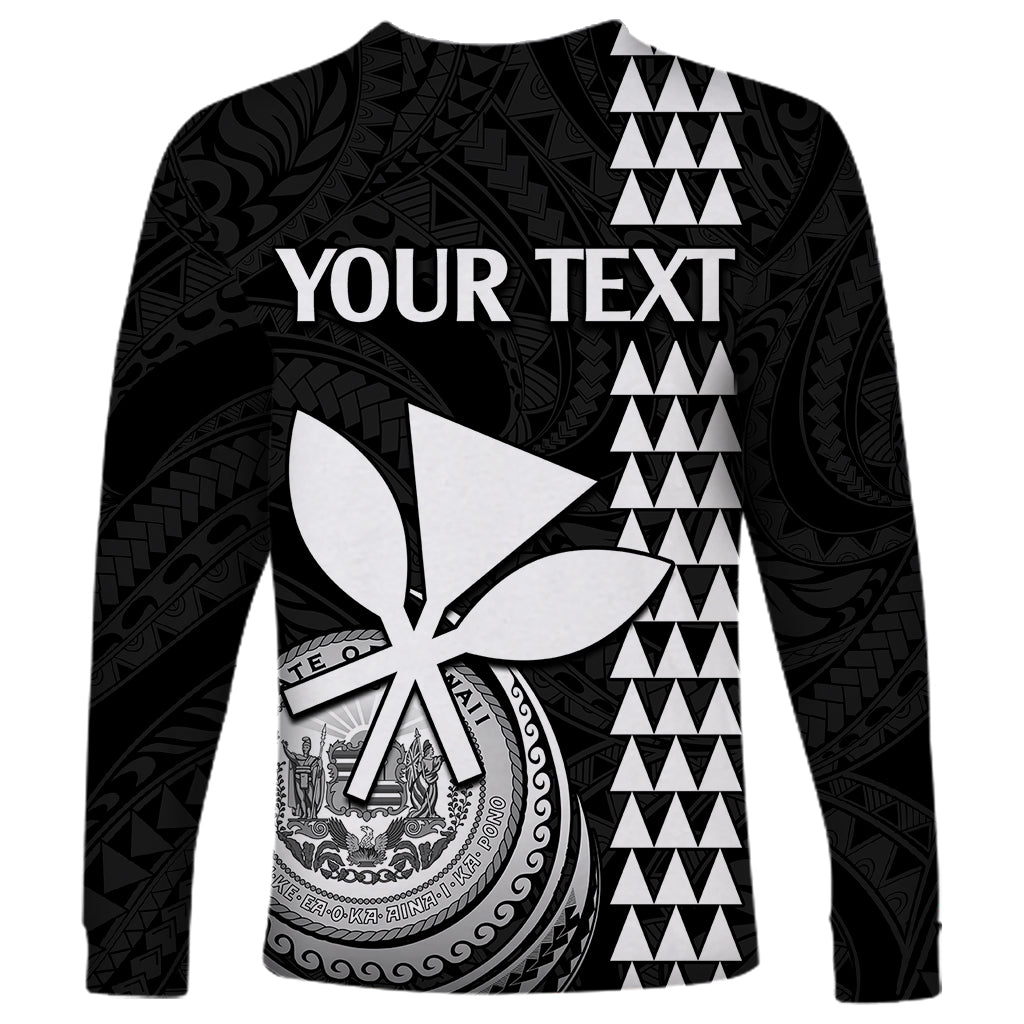 Custom Hawaii Long Sleeve Shirt King Kamehameha - White - Wonder Print Shop