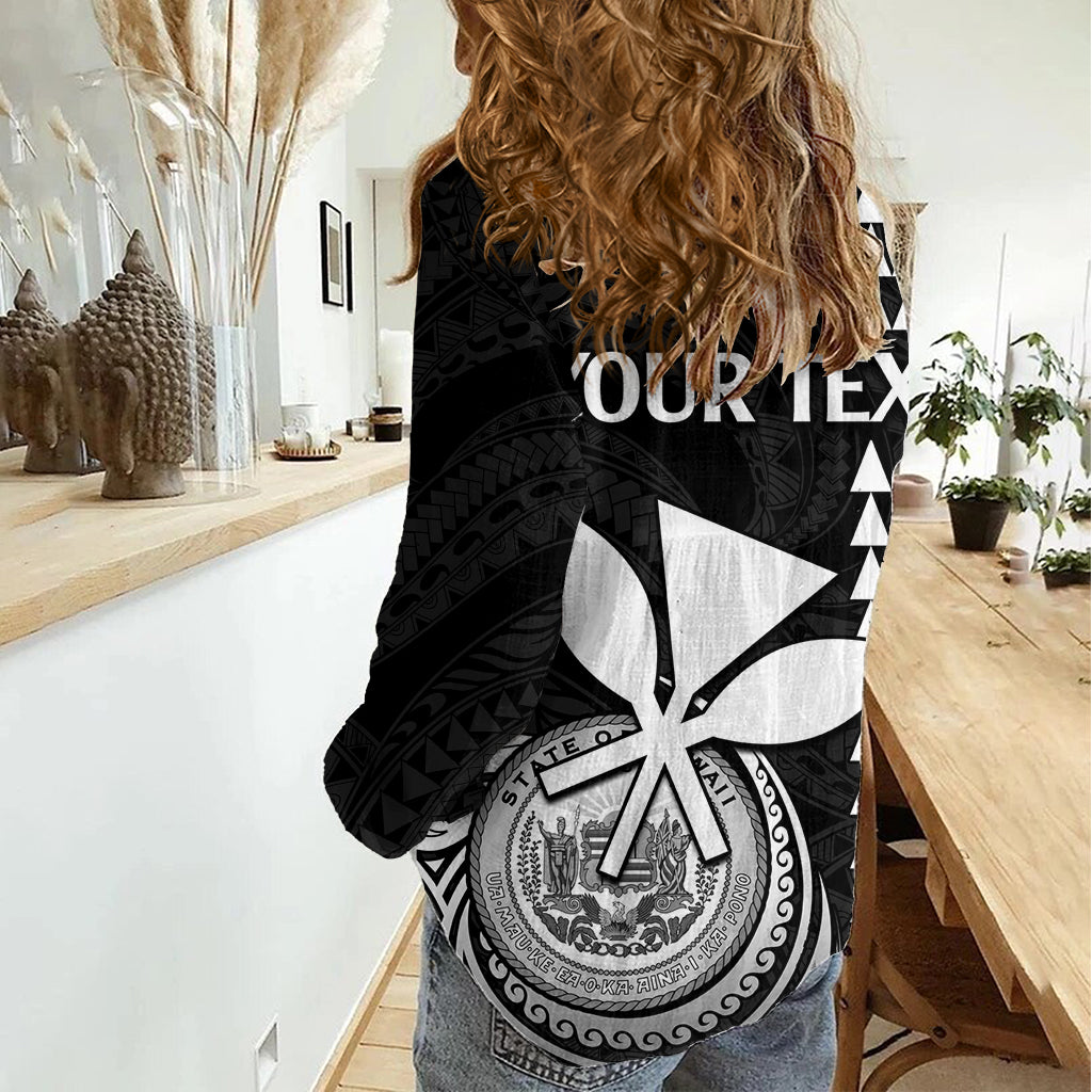 Custom Hawaii Women Casual Shirt King Kamehameha - White - Wonder Print Shop