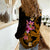 Custom Polynesian Women Casual Shirt Hawaiian Warriors with Tribal Shark Tattoos - Gold - Wonder Print Shop