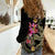 Custom Polynesian Women Casual Shirt Hawaiian Warriors with Tribal Shark Tattoos - Nude - Wonder Print Shop