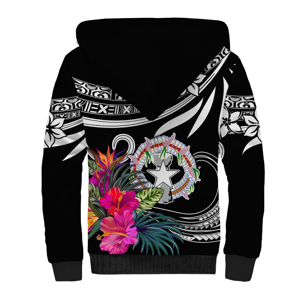 Northern Mariana Islands Sherpa Hoodie Happy Independence Day - Wonder Print Shop