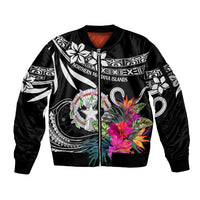 Northern Mariana Islands Sleeve Zip Bomber Jacket Happy Independence Day - Wonder Print Shop