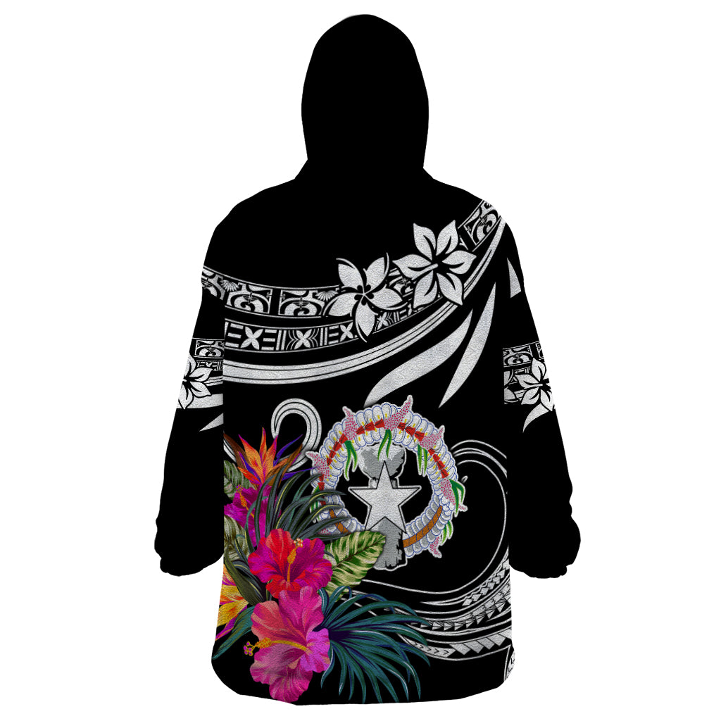 Northern Mariana Islands Wearable Blanket Hoodie Happy Independence Day - Wonder Print Shop