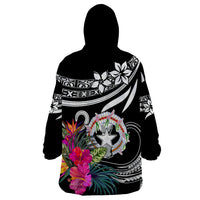 Northern Mariana Islands Wearable Blanket Hoodie Happy Independence Day - Wonder Print Shop