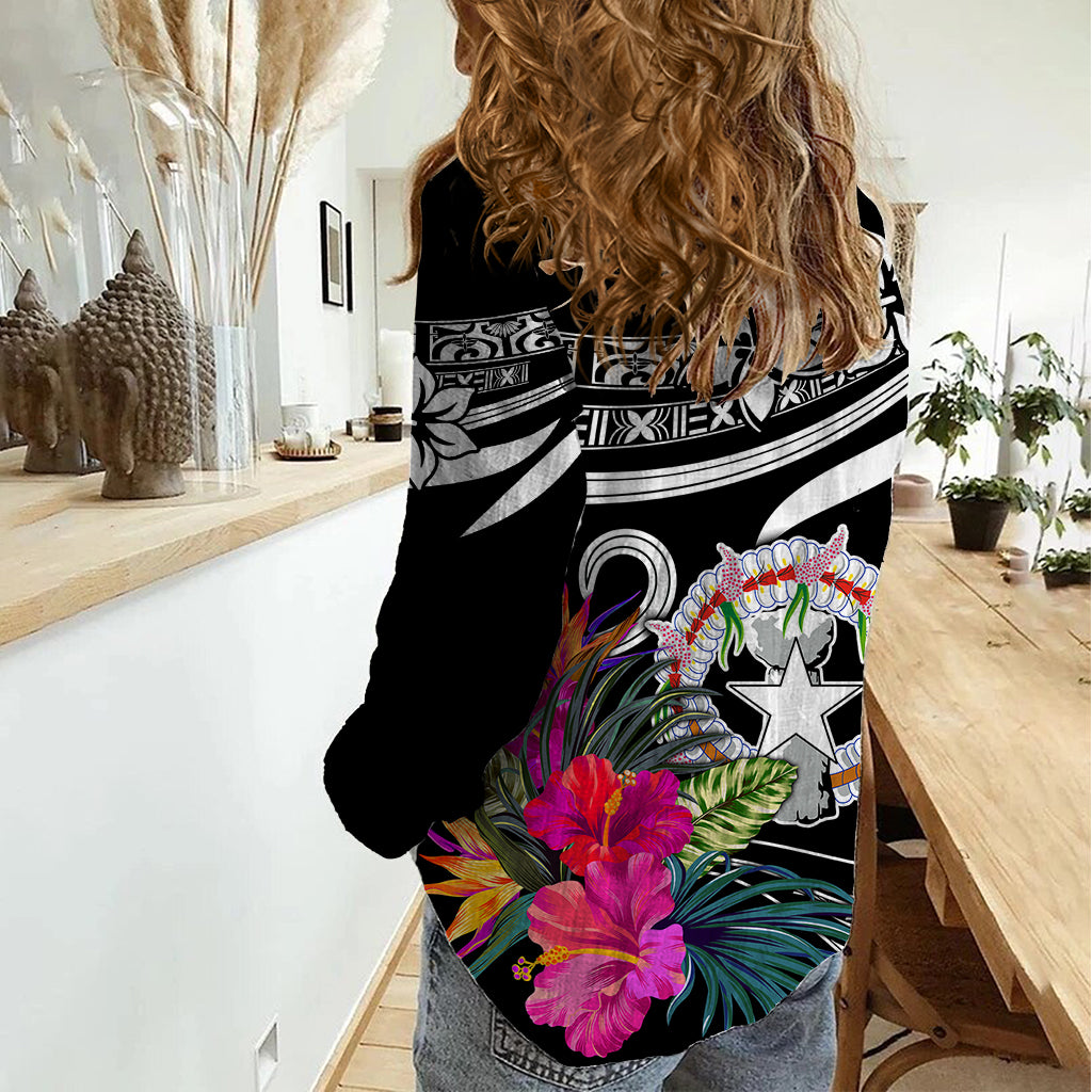 Northern Mariana Islands Women Casual Shirt Happy Independence Day - Wonder Print Shop