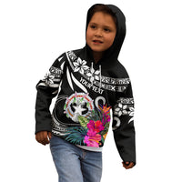 Custom Northern Mariana Islands Kid Hoodie Happy Independence Day - Wonder Print Shop