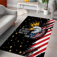 No Kings In America Since 1776 Area Rug We The People USA Flag - Wonder Print Shop