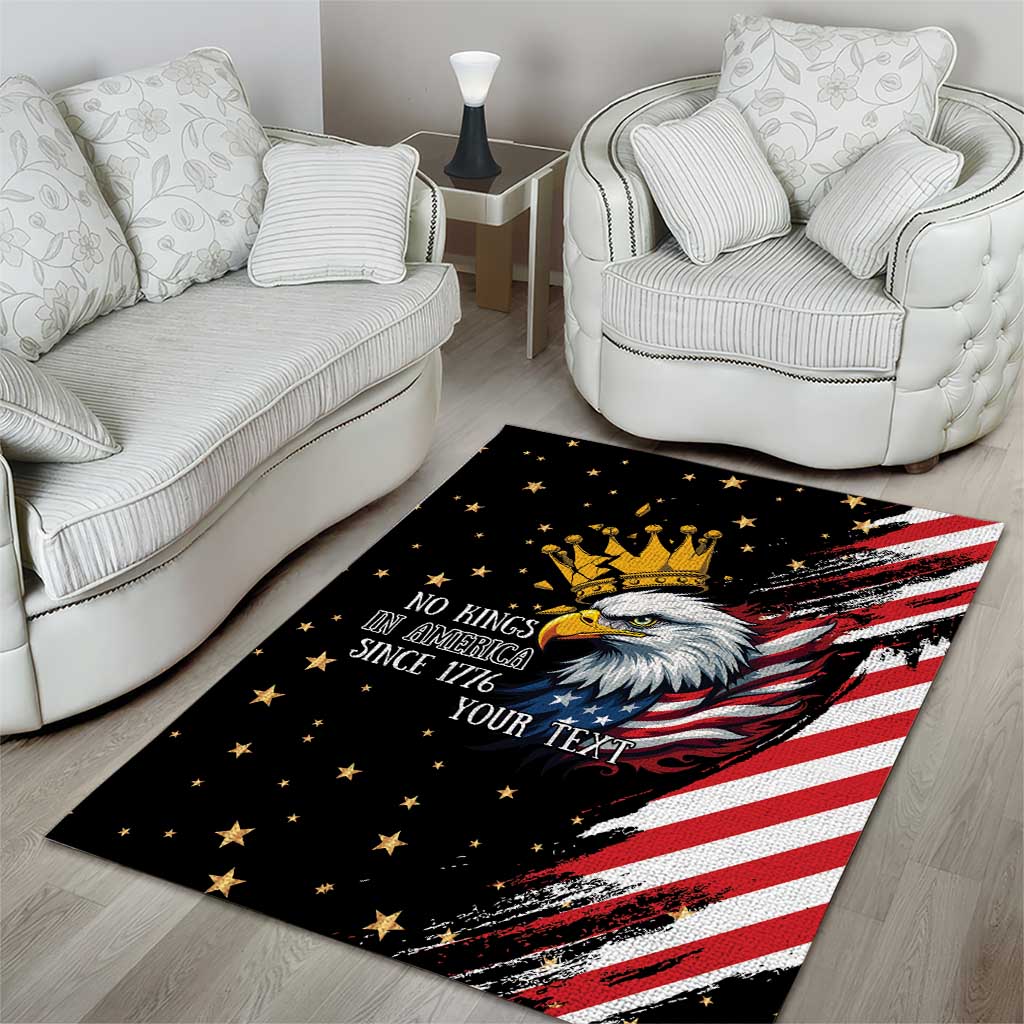 No Kings In America Since 1776 Area Rug We The People USA Flag - Wonder Print Shop