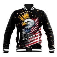 No Kings In America Since 1776 Baseball Jacket We The People USA Flag - Wonder Print Shop