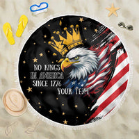 No Kings In America Since 1776 Beach Blanket We The People USA Flag - Wonder Print Shop