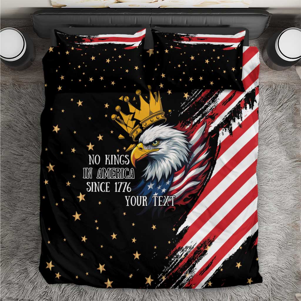 No Kings In America Since 1776 Bedding Set We The People USA Flag - Wonder Print Shop