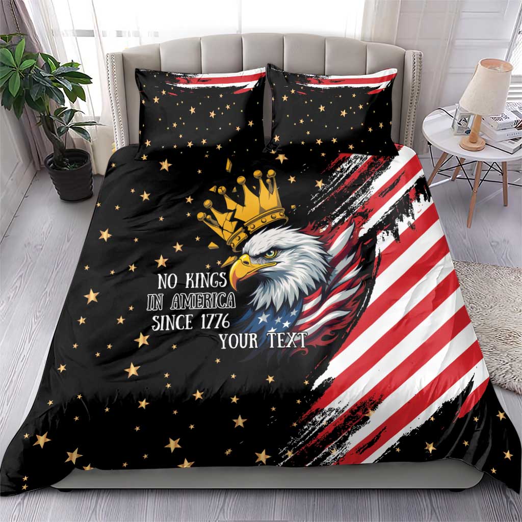 No Kings In America Since 1776 Bedding Set We The People USA Flag - Wonder Print Shop