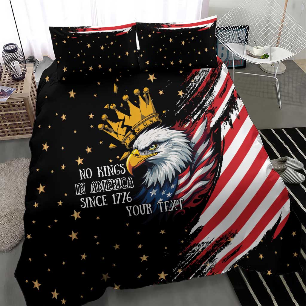 No Kings In America Since 1776 Bedding Set We The People USA Flag - Wonder Print Shop