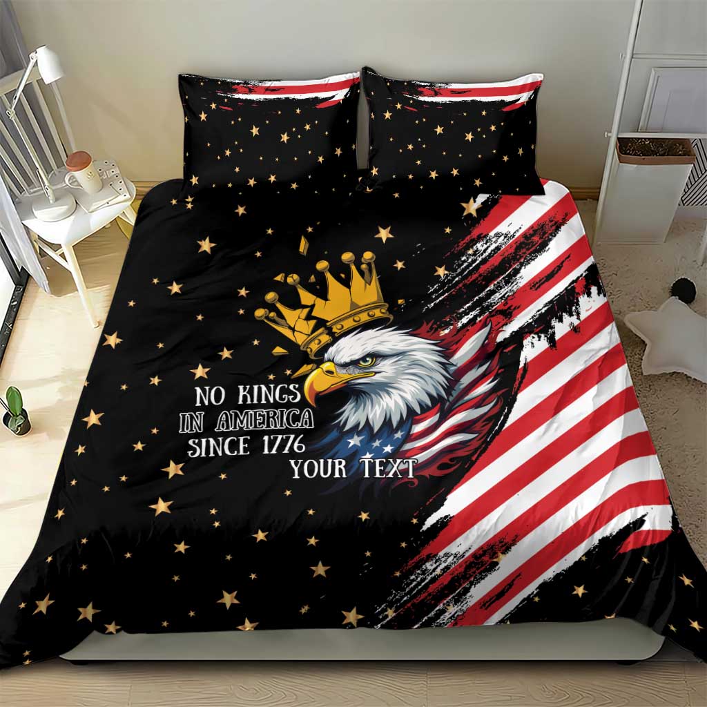 No Kings In America Since 1776 Bedding Set We The People USA Flag - Wonder Print Shop