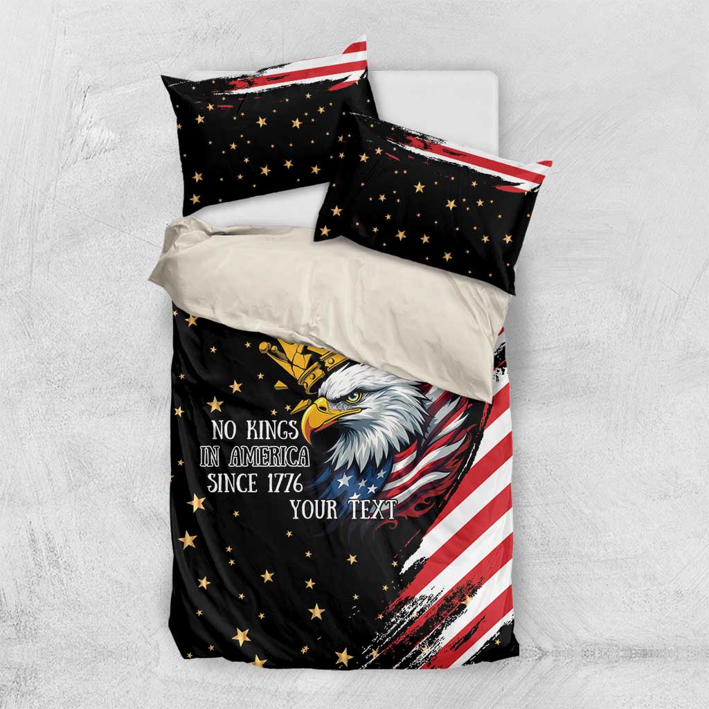 No Kings In America Since 1776 Bedding Set We The People USA Flag - Wonder Print Shop