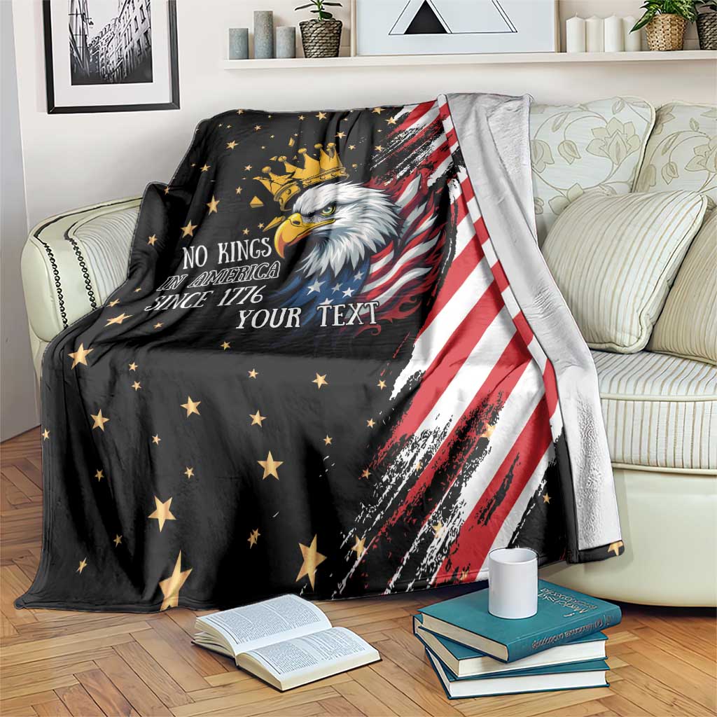 No Kings In America Since 1776 Blanket We The People USA Flag - Wonder Print Shop
