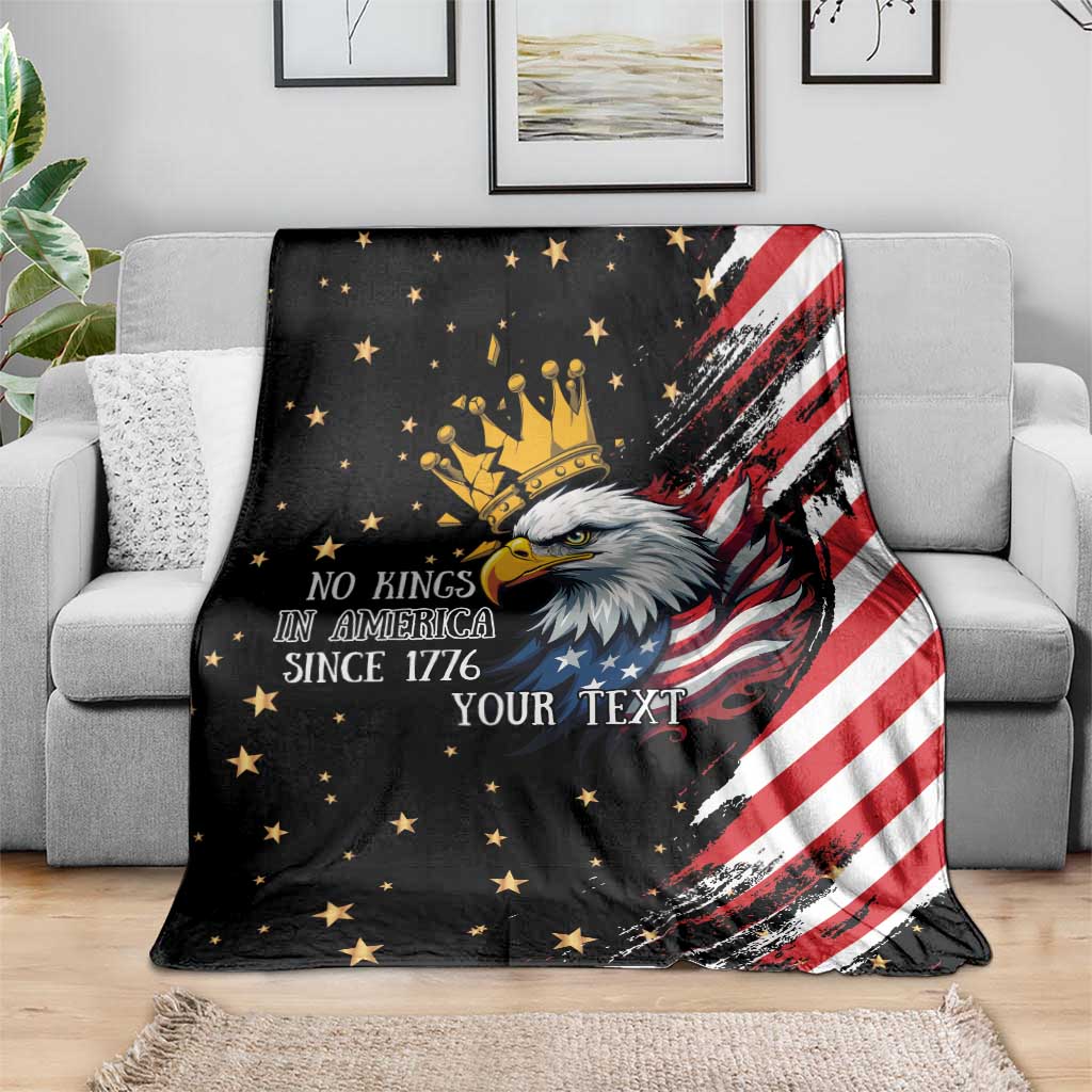 No Kings In America Since 1776 Blanket We The People USA Flag - Wonder Print Shop