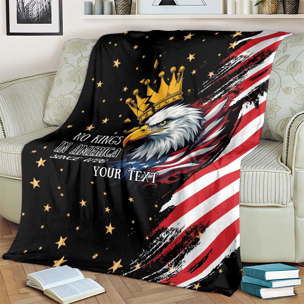 No Kings In America Since 1776 Blanket We The People USA Flag - Wonder Print Shop