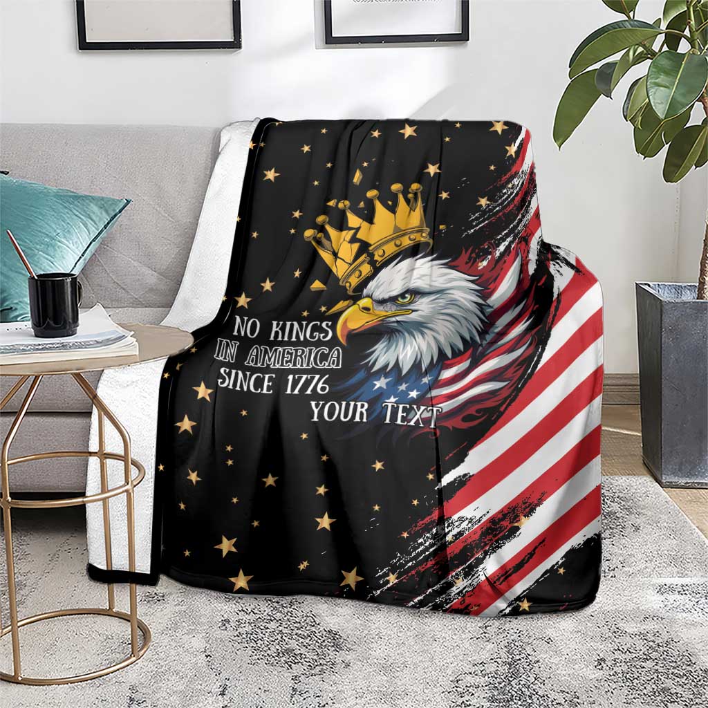 No Kings In America Since 1776 Blanket We The People USA Flag - Wonder Print Shop