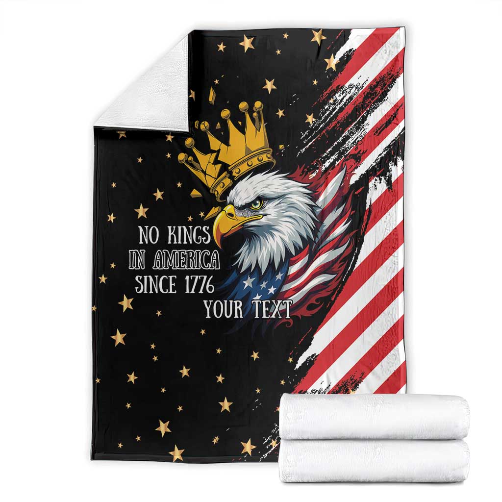 No Kings In America Since 1776 Blanket We The People USA Flag - Wonder Print Shop