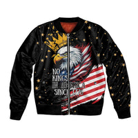 No Kings In America Since 1776 Bomber Jacket We The People USA Flag - Wonder Print Shop