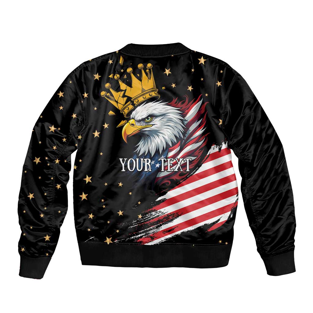 No Kings In America Since 1776 Bomber Jacket We The People USA Flag - Wonder Print Shop