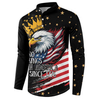 No Kings In America Since 1776 Button Sweatshirt We The People USA Flag - Wonder Print Shop