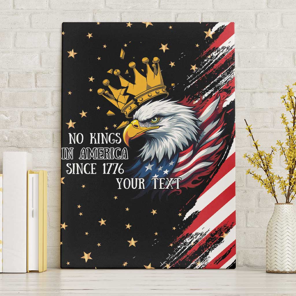 No Kings In America Since 1776 Canvas Wall Art We The People USA Flag - Wonder Print Shop