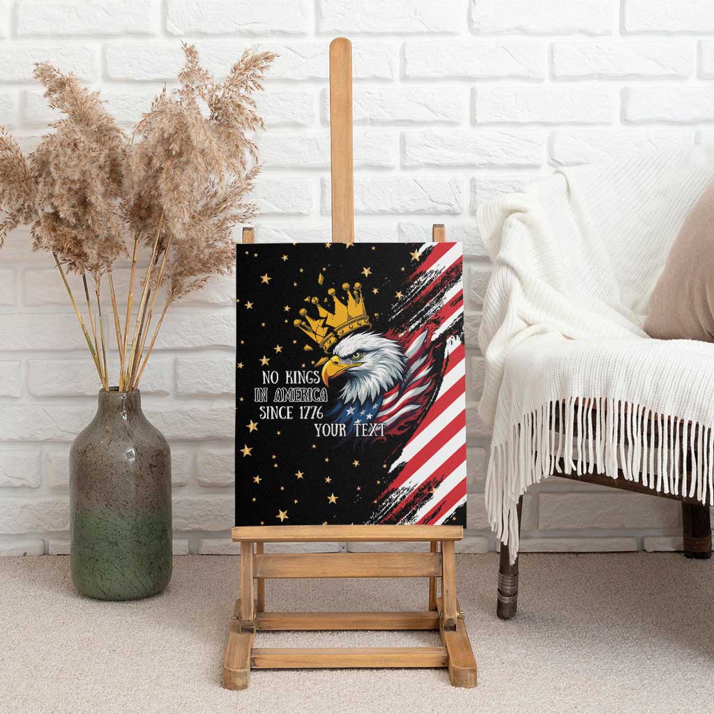 No Kings In America Since 1776 Canvas Wall Art We The People USA Flag - Wonder Print Shop