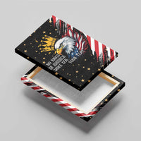 No Kings In America Since 1776 Canvas Wall Art We The People USA Flag - Wonder Print Shop