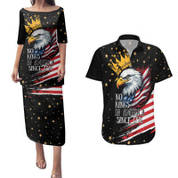 No Kings In America Since 1776 Couples Matching Puletasi and Hawaiian Shirt We The People USA Flag - Wonder Print Shop