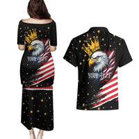 No Kings In America Since 1776 Couples Matching Puletasi and Hawaiian Shirt We The People USA Flag - Wonder Print Shop