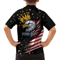 No Kings In America Since 1776 Family Matching Long Sleeve Bodycon Dress and Hawaiian Shirt We The People USA Flag - Wonder Print Shop