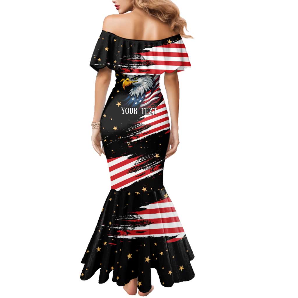 No Kings In America Since 1776 Family Matching Mermaid Dress and Hawaiian Shirt We The People USA Flag - Wonder Print Shop