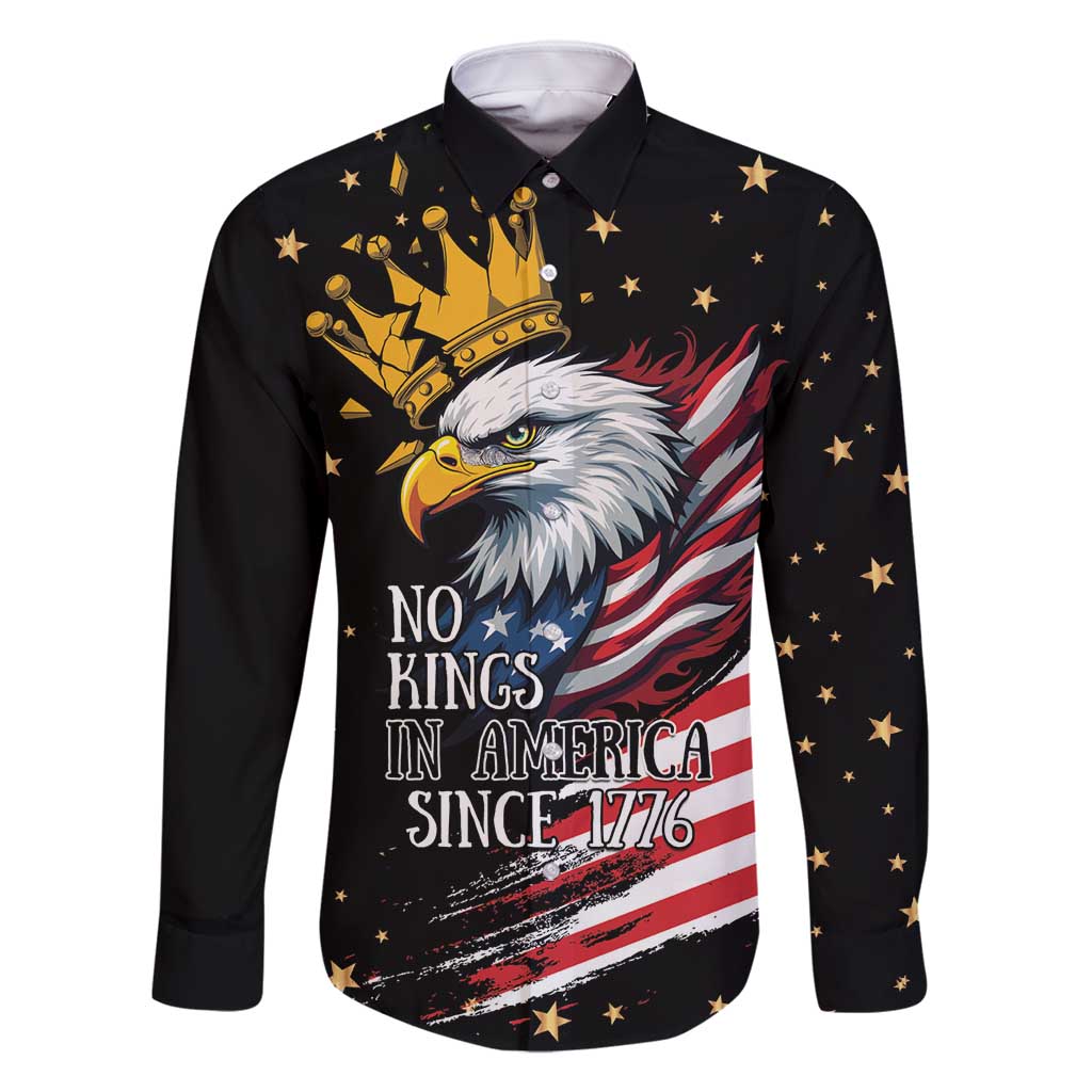 No Kings In America Since 1776 Family Matching Off Shoulder Maxi Dress and Hawaiian Shirt We The People USA Flag - Wonder Print Shop