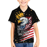 No Kings In America Since 1776 Family Matching Off Shoulder Maxi Dress and Hawaiian Shirt We The People USA Flag - Wonder Print Shop