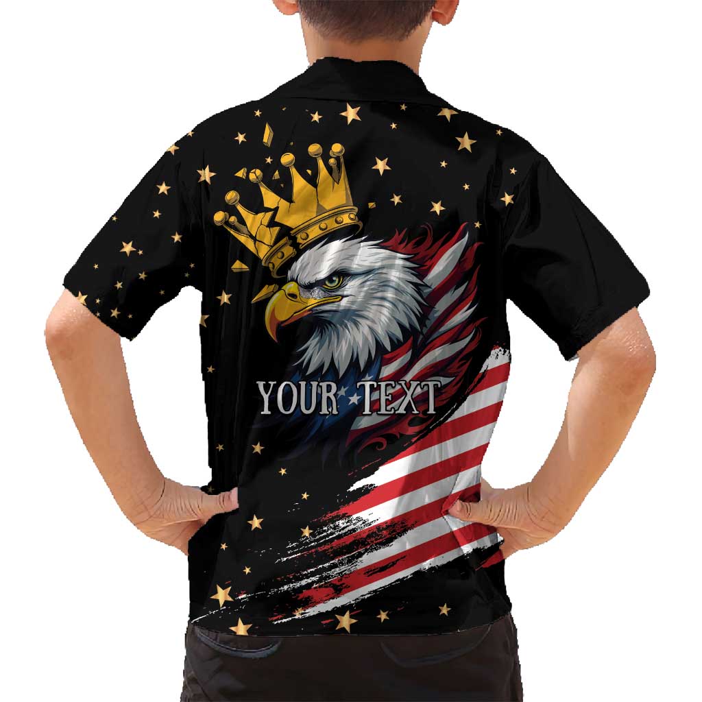 No Kings In America Since 1776 Family Matching Off Shoulder Short Dress and Hawaiian Shirt We The People USA Flag - Wonder Print Shop