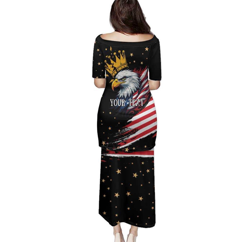 No Kings In America Since 1776 Family Matching Puletasi and Hawaiian Shirt We The People USA Flag - Wonder Print Shop