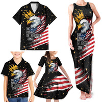 No Kings In America Since 1776 Family Matching Tank Maxi Dress and Hawaiian Shirt We The People USA Flag - Wonder Print Shop