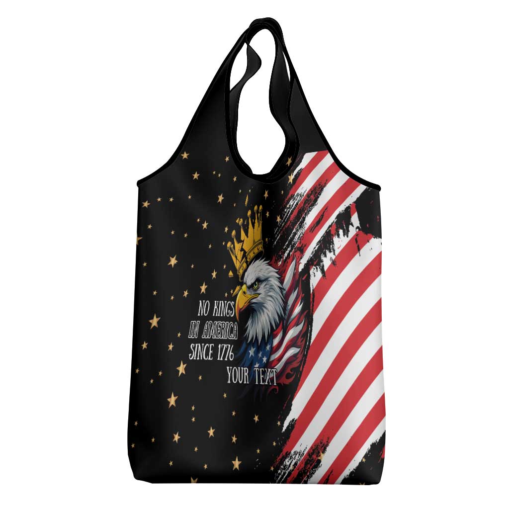 No Kings In America Since 1776 Grocery Bag We The People USA Flag - Wonder Print Shop