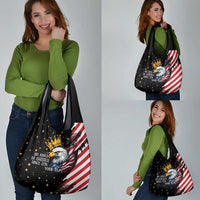 No Kings In America Since 1776 Grocery Bag We The People USA Flag - Wonder Print Shop