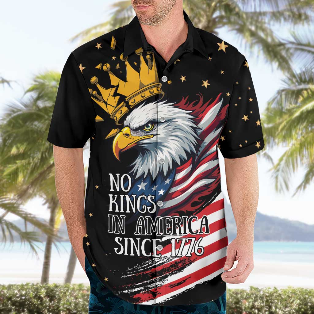 No Kings In America Since 1776 Hawaiian Shirt We The People USA Flag - Wonder Print Shop
