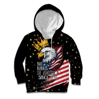 No Kings In America Since 1776 Kid Hoodie We The People USA Flag - Wonder Print Shop