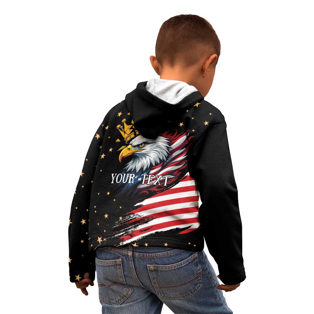 No Kings In America Since 1776 Kid Hoodie We The People USA Flag - Wonder Print Shop