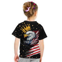 No Kings In America Since 1776 Kid T Shirt We The People USA Flag - Wonder Print Shop