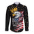 No Kings In America Since 1776 Long Sleeve Button Shirt We The People USA Flag - Wonder Print Shop
